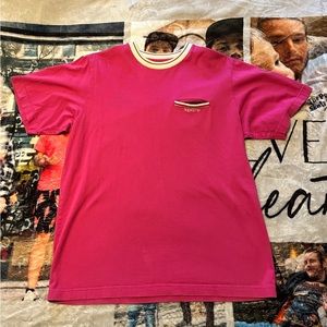 Supreme Ribbed Pocket Tee Magenta - SS18